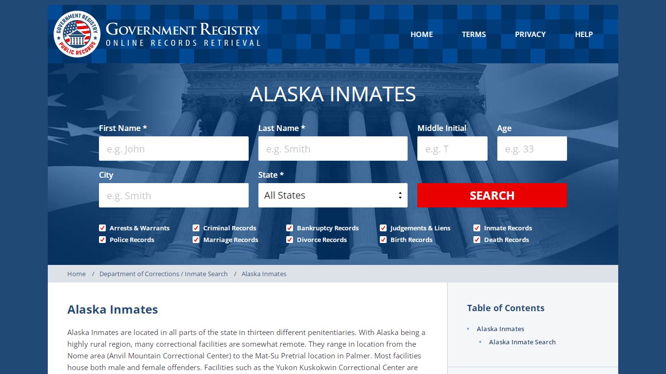 Alaska Inmates | Alaska Prison Inmates ...